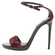 Dolce & Gabbana Pre-owned Pre-owned Tyg sandaler Red, Dam