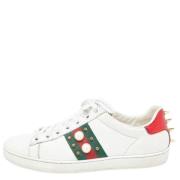 Gucci Vintage Pre-owned Laeder sneakers White, Dam