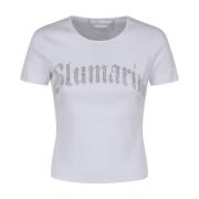 Blumarine Vit T-Shirt för Kvinnor White, Dam