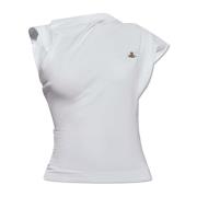 Vivienne Westwood Hebo asymmetrisk T-shirt White, Dam