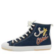 Chloé Pre-owned Pre-owned Denim sneakers Blue, Dam