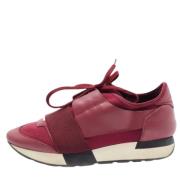 Balenciaga Vintage Pre-owned Tyg sneakers Red, Dam