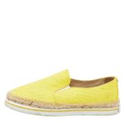 Jimmy Choo Pre-owned Pre-owned Canvas sneakers Yellow, Dam