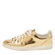 Louis Vuitton Vintage Pre-owned Laeder sneakers Yellow, Dam