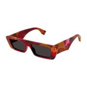 Gucci Röda solglasögon för kvinnor Multicolor, Dam
