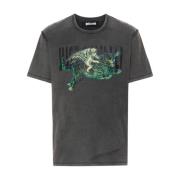 Just Cavalli Svarta Grafiska T-shirts och Polos Black, Herr