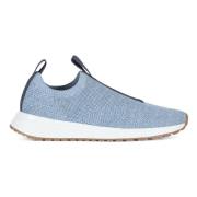 Michael Kors Stretchtyg Slip-On Sneakers Blue, Dam