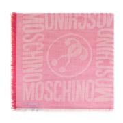 Moschino Halsduk med monogram Pink, Unisex
