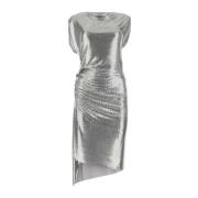 Paco Rabanne Silver Chainmail Klänning - Stilfull och Elegant Gray, Da...