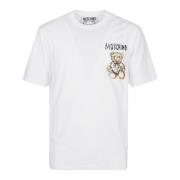 Moschino Ritad Teddybjörn T-Shirt White, Herr