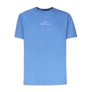 Polo Ralph Lauren Blå Bomull T-shirt med Logobrodyr Blue, Herr