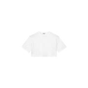 Dondup Stilfull Dam T-Shirt - Trendigt Modeplagg White, Dam