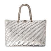 Balenciaga ‘Crush Large’ shopper väska Gray, Dam