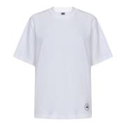 Adidas by Stella McCartney Vita Ribbstickade T-shirts och Polos White,...