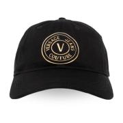 Versace Jeans Couture Baseballkeps med logotyp Black, Herr