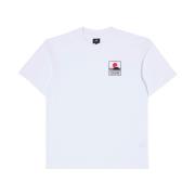 Edwin Sunset On Mt Fuji Grafisk T-shirt White, Herr