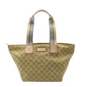 Gucci Vintage Pre-owned Canvas totevskor Beige, Dam