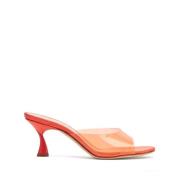 Casadei Tulpan Satin Kitten Blade Tåkappa Red, Dam