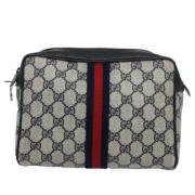 Gucci Vintage Pre-owned Canvas kuvertvskor Beige, Dam