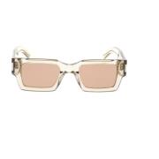 Saint Laurent Stiliga solglasögon Beige, Unisex