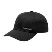 Calvin Klein Svart Logotyp Kontrast Hatt Black, Unisex