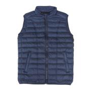 Diesel Blå Puffer Vest med Dragkedja Blue, Herr