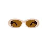 Gucci Bruna solglasögon för kvinnor Beige, Dam