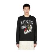 Kenzo Grafisk Tiger Sweatshirt Black, Herr