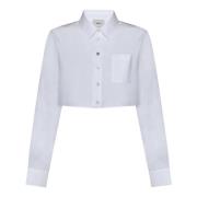 Coperni Vit Button-Up Skjorta White, Dam