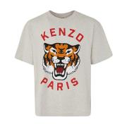 Kenzo Lucky Tiger Oversize T-Shirt Gray, Herr