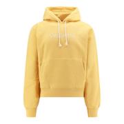 Saint Laurent Biologisk Bomull Oversize Sweatshirt Yellow, Dam