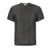 Courrèges AC Mesh T-Shirt Black, Herr