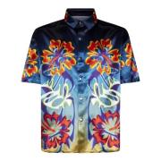 Bluemarble Skjorta med kontrasterande blommönster Multicolor, Herr