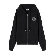 Ambush Broderad Emblem Dragkedja Jacka Black, Herr