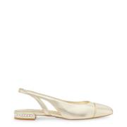 Stuart Weitzman Crystal Slingback Ballet Flat Yellow, Dam