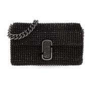 Marc Jacobs ‘The J Marc Mini’ axelremsväska Black, Dam