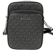 Michael Kors Pre-owned Pre-owned Canvas axelremsvskor Gray, Dam