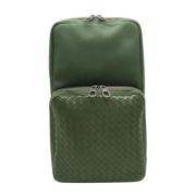 Bottega Veneta Vintage Pre-owned Laeder axelremsvskor Green, Dam