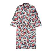 Munthe Skjortklänning med abstrakt tryck Multicolor, Dam