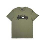 Deus Ex Machina Mini Print T-Shirt Green, Herr