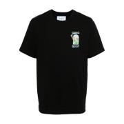 Casablanca Svarta Logo Print T-shirts och Polos Black, Herr