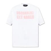 Dsquared2 T-shirt med logotyp White, Herr