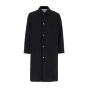 Jil Sander Midnight Blue Gabardine Överrock Blue, Herr