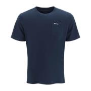 Barbour Klassisk T-Shirt med Bröstficka Blue, Herr