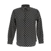 Saint Laurent Svart silkeskjorta med långa ärmar Black, Herr