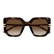 Chloé Brun/Havana solglasögon, mångsidiga och stiliga Brown, Dam