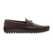 Tod's Brun Läder City Gommino med Spänne Brown, Herr