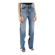 Off White Meteor Cut-Out Jeans Blue, Dam