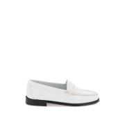 G.h. Bass & Co. Handgjorda Läder Penny Loafers White, Dam