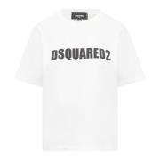 Dsquared2 Vit Logo T-shirt White, Dam
